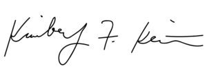 Signature for Kimberly Keith